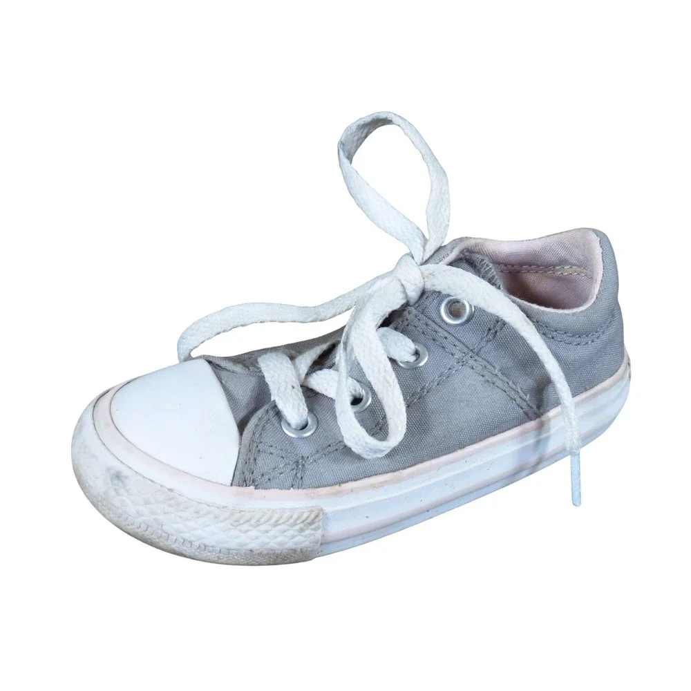 Converse Chuck Taylor All Star Infant Sneaker Size‎ 7 Everyday Wear Gray Canvas